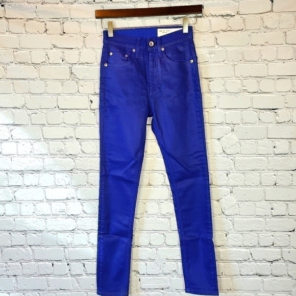 𝅺rag and Bone high rise ankle skinny jeans sz. 24 - Picture 3 of 6